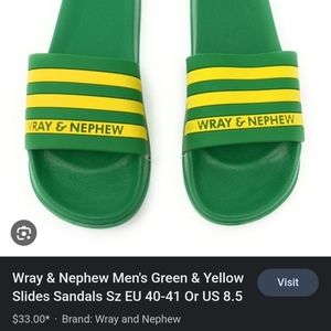 Wray & Nephew slippers , size 10 men